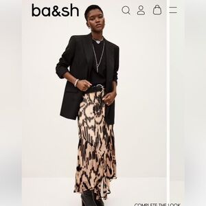 Ba&sh printed maxi skirt